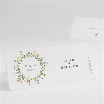 Marque-place mariage joie champetre