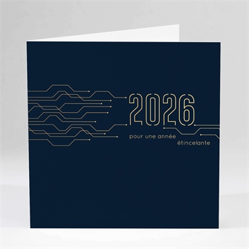 Carte pliée - carré