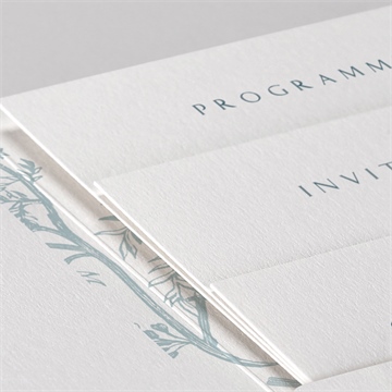 Faire-part mariage jouy exclusif pocketfold - Détail du faire-part