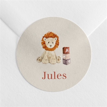 Sticker naissance mon petit lion