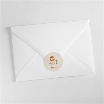 Sticker naissance mon petit lion - Mise en situation