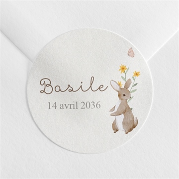 Sticker naissance la clé des champs