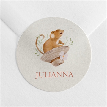 Sticker naissance ma petite souris