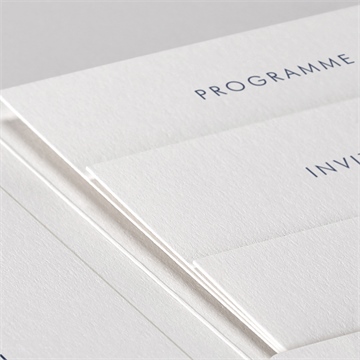 Faire-part mariage esperluette pocketfold - Détail du faire-part