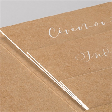 Faire-part mariage photomaton pocketfold - Détail du faire-part