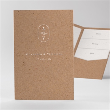 Faire-part mariage capsule champetre