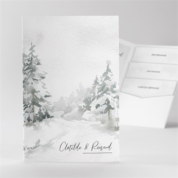 Faire-part mariage montagnes