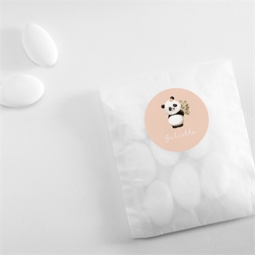 Sticker naissance mon panda - Mise en situation