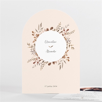Faire-part mariage virevoltant arche