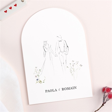 Faire-part mariage complicité arche