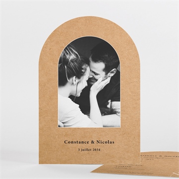 Faire-part mariage photomaton arche