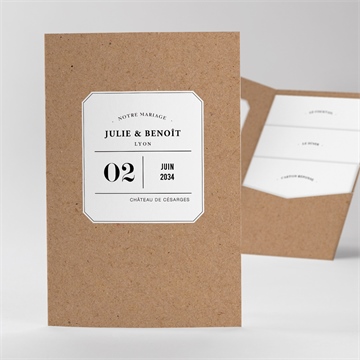 Faire-part mariage apothicaire sticker