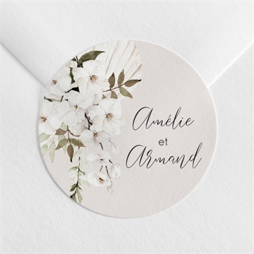 Sticker mariage orchidées