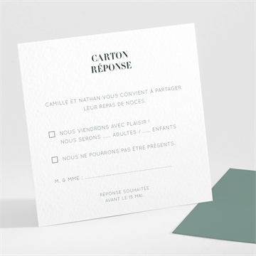 Carton réponse mariage sculpture