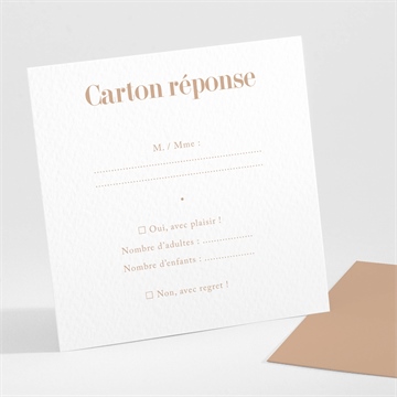 Carton réponse mariage engagés