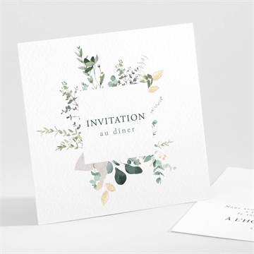 Carton d'invitation mariage tendre murmure