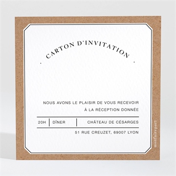 Carton d'invitation mariage apothicaire sticker