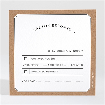 Carton réponse mariage apothicaire