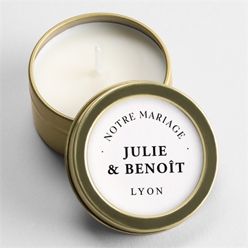 Bougie mariage apothicaire sticker