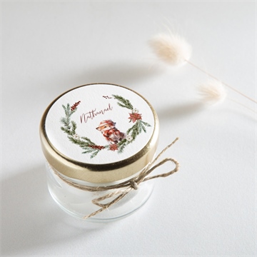 Sticker naissance hiver - Mise en situation