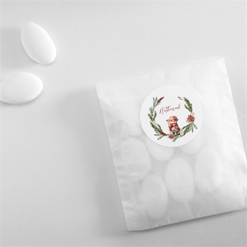 Sticker naissance hiver - Mise en situation