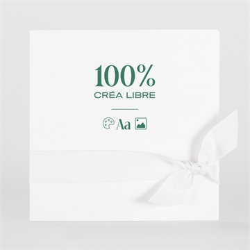 Faire-part mariage vierge 9,5 x 13,8 cm