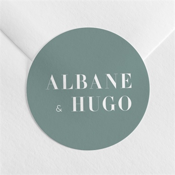Sticker mariage annonce minimaliste