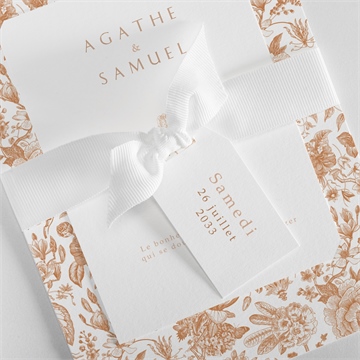 Faire-part mariage passionnément - Détail du faire-part