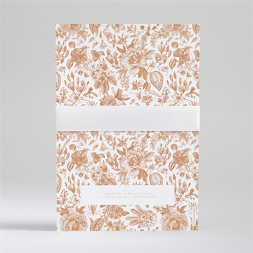 Faire-part mariage passionnément - Dos du faire-part