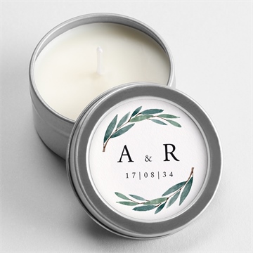 Bougie mariage notre chemin argent