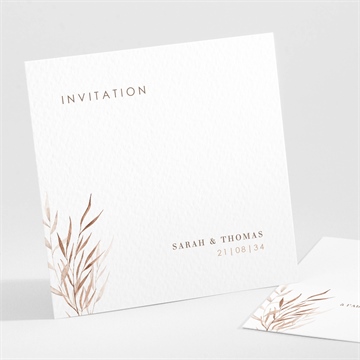 Carton d'invitation mariage l'arche