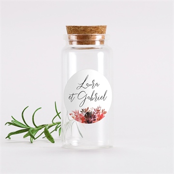 Mignonette mariage bordeaux sticker