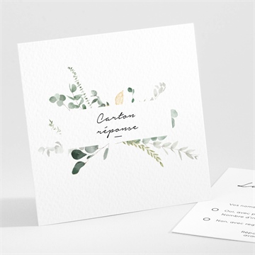Carton réponse mariage pastel
