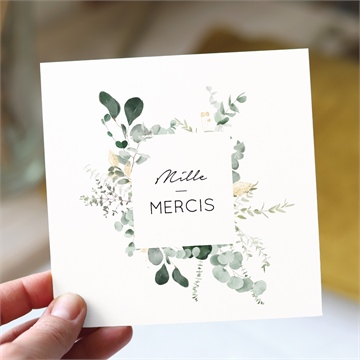 Remerciement mariage pastel