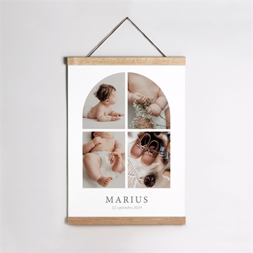 Affiche naissance fenêtre sur la vie