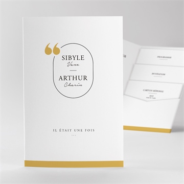 Faire-part mariage gatsby pocketfold