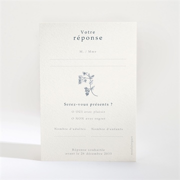 Carton réponse mariage tropiques