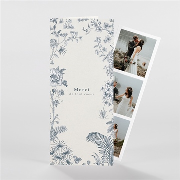 Remerciement mariage tropiques