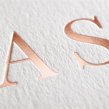 Faire-part mariage passionnément dorure - Détail du faire-part