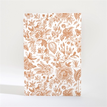 Carton d'invitation mariage passionnément - Dos du carton