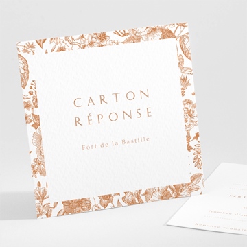 Carton réponse mariage passionnément