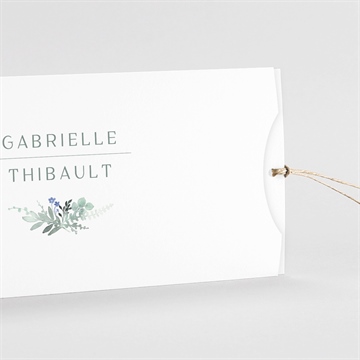 Faire-part mariage poésie aquarelle pochette duo