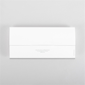 Faire-part mariage poésie aquarelle pochette duo - Dos du faire-part