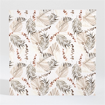 Carton réponse mariage pampa - Dos du carton