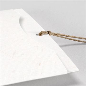 Faire-part mariage pampa pochette duo - Détail du faire-part