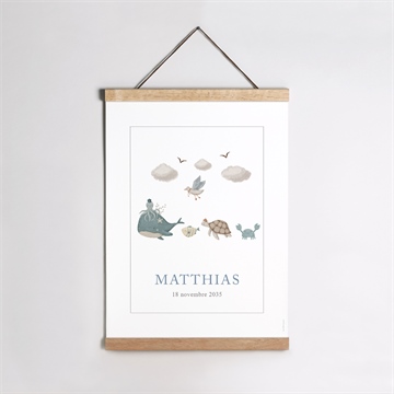 Affiche naissance mer