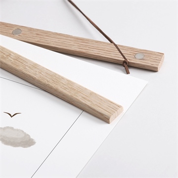 Affiche naissance mer - Détail des supports en bois