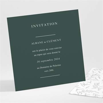 Carton d'invitation mariage toi c'est moi