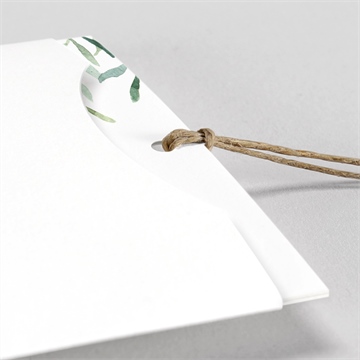 Faire-part mariage semer notre amour pochette duo - Détail du faire-part