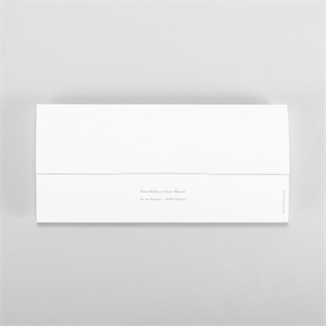 Faire-part mariage semer notre amour pochette duo - Dos du faire-part